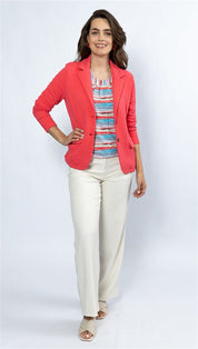 Blouson elastic o-neck s/s