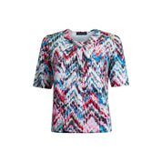 Blouson elastic o-neck s/s