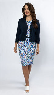 Blouson elastic o-neck s/s