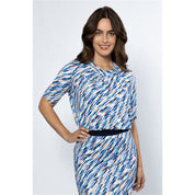 Blouson elastic o-neck s/s