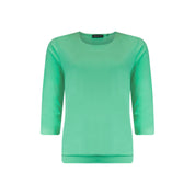 T-shirt blouson boothals 3/4 sl