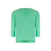 T-shirt blouson boothals 3/4 sl