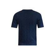 T-shirt rib v-neck s/s