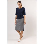 T-shirt rib boatneck long s/s