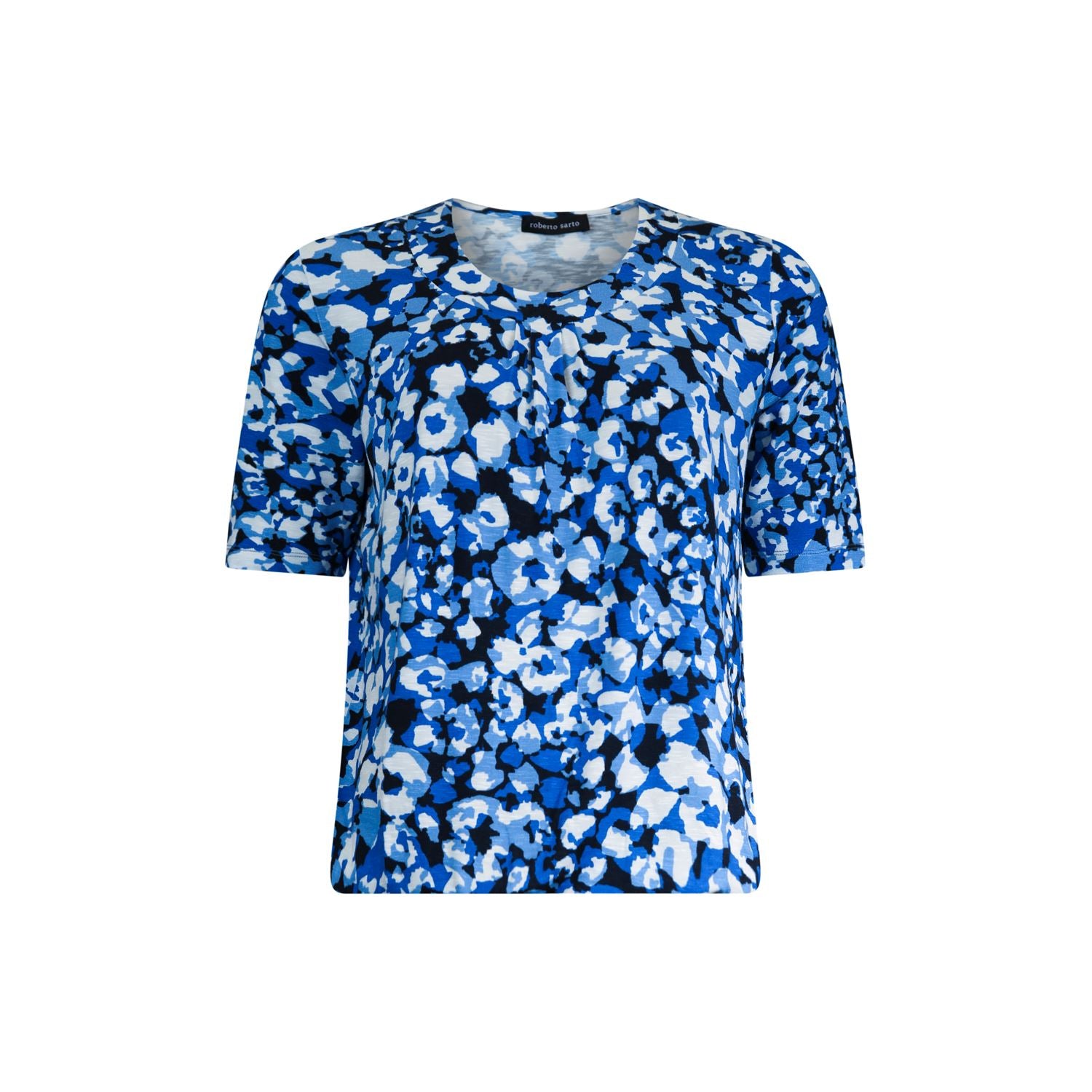 Blouson elastic o-neck s/s