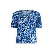 Blouson elastic o-neck s/s