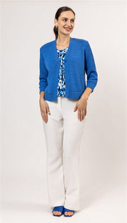Blouson elastic o-neck s/s