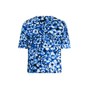 Blouson elastic o-neck s/s