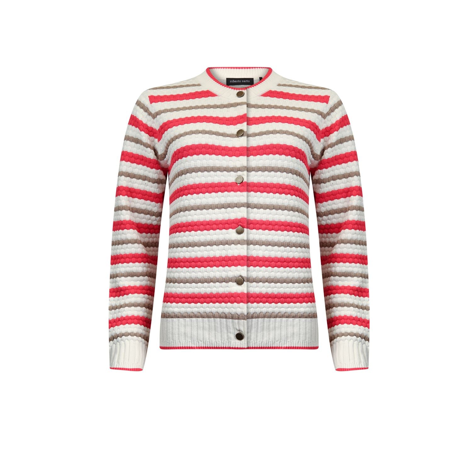 Vest ronde hals l/m