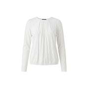 Blouson ronde hals geplooid