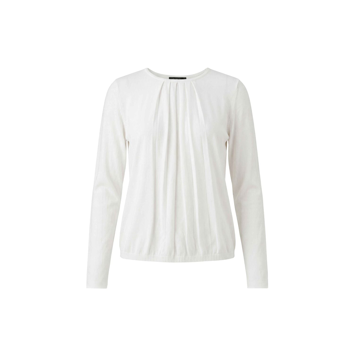 Blouson ronde hals geplooid