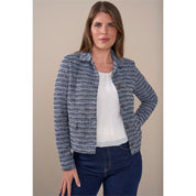 Blouson ronde hals geplooid