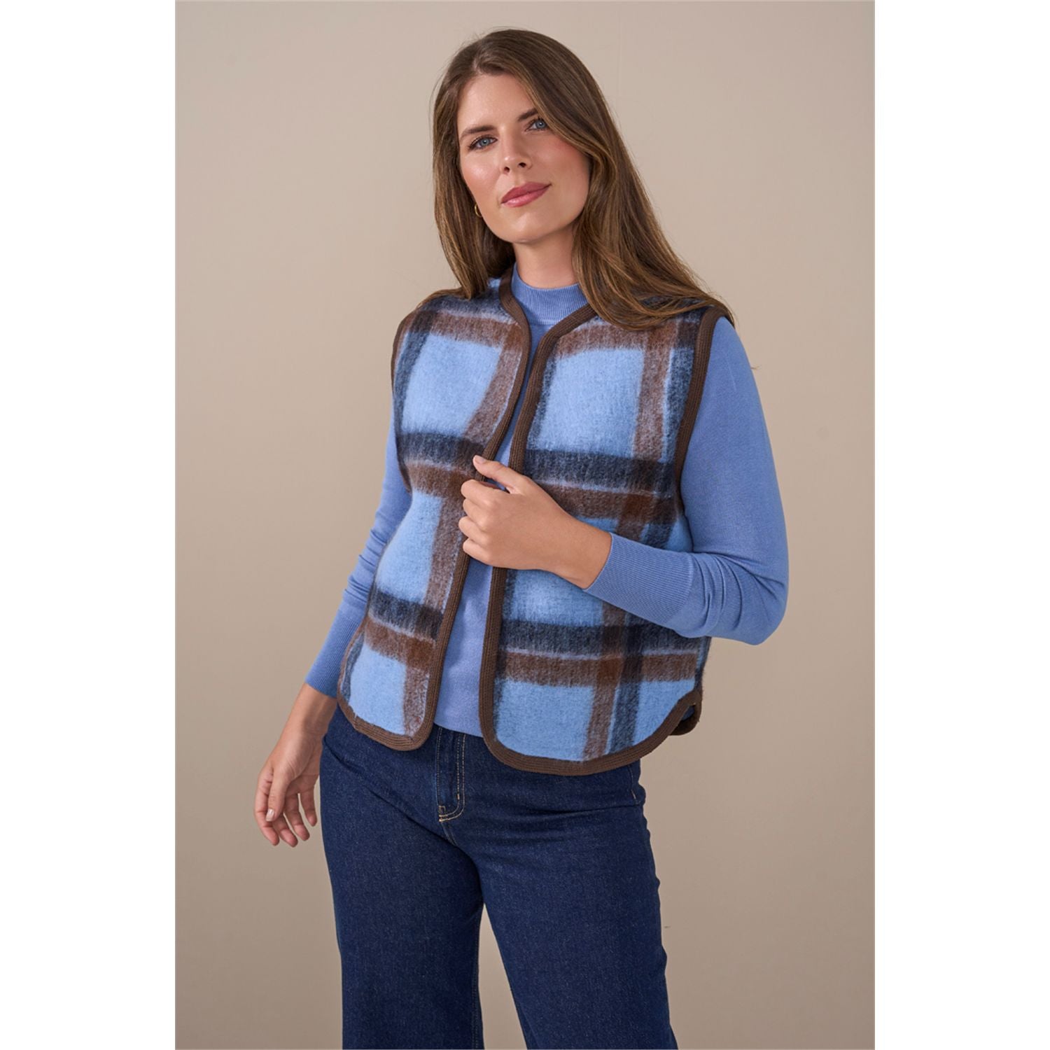 Gilet ronde hals