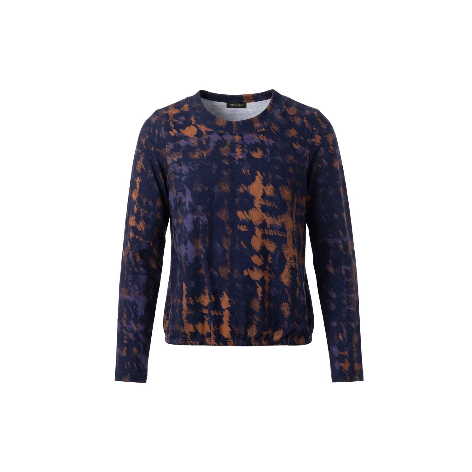 Blouson print ronde hals