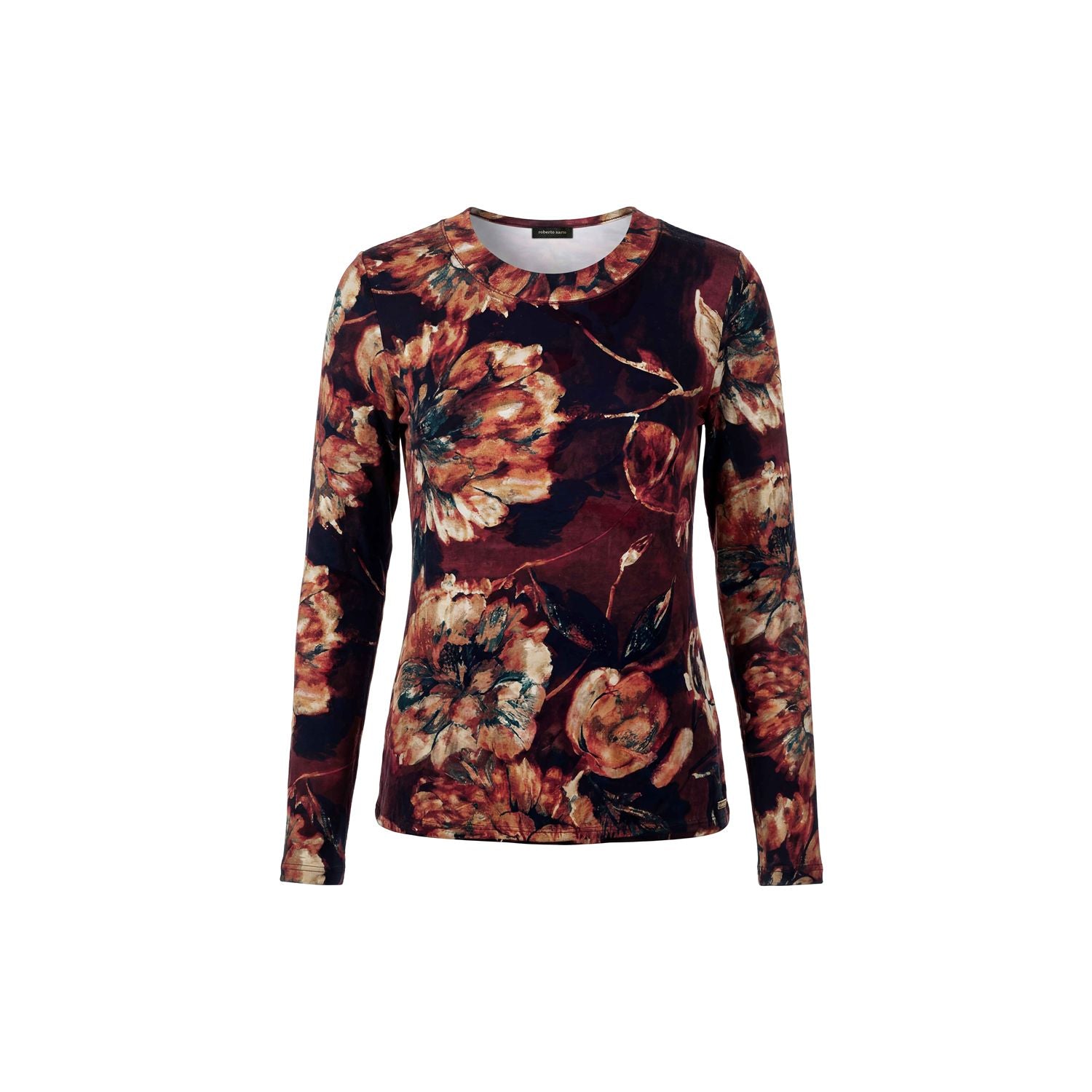 Blouson print ronde hals