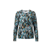Blouson print ronde hals