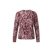 Blouson print ronde hals