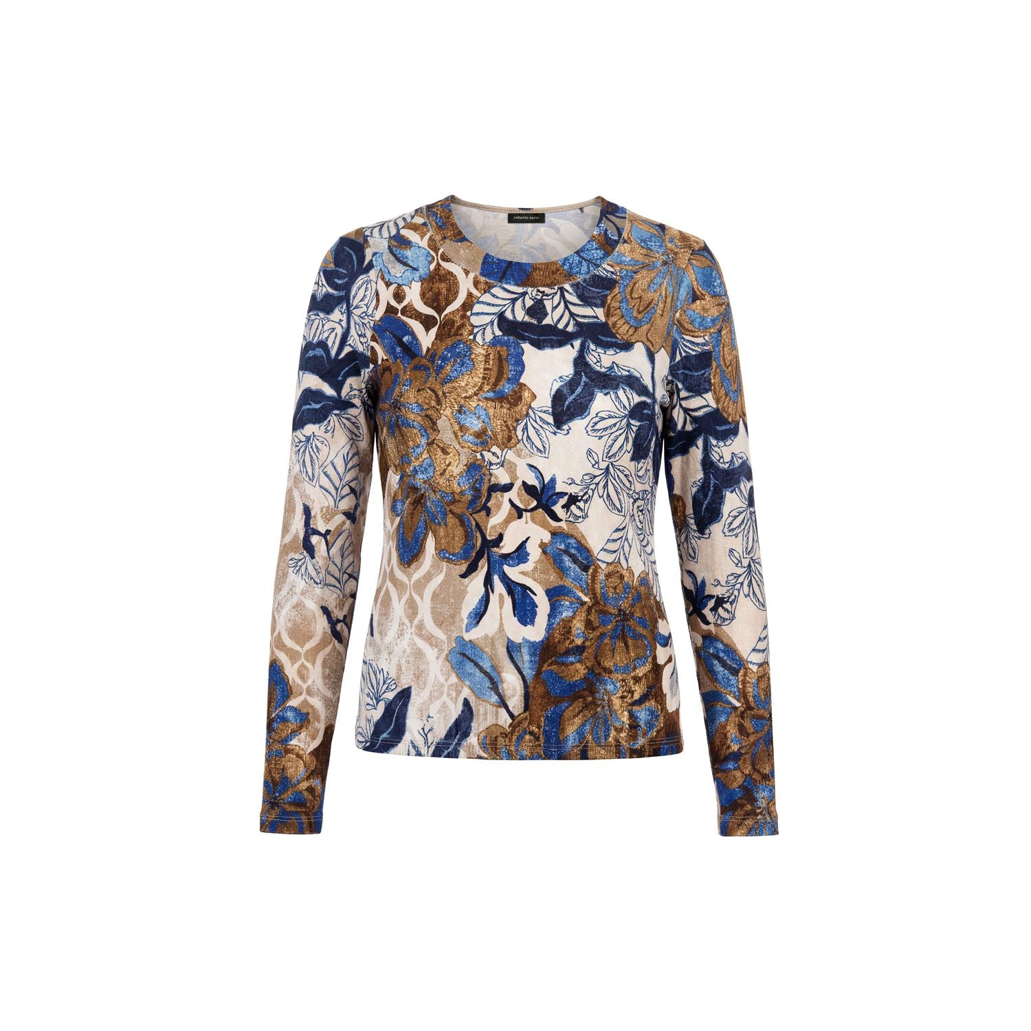 Blouson print ronde hals