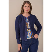 Blouson print ronde hals