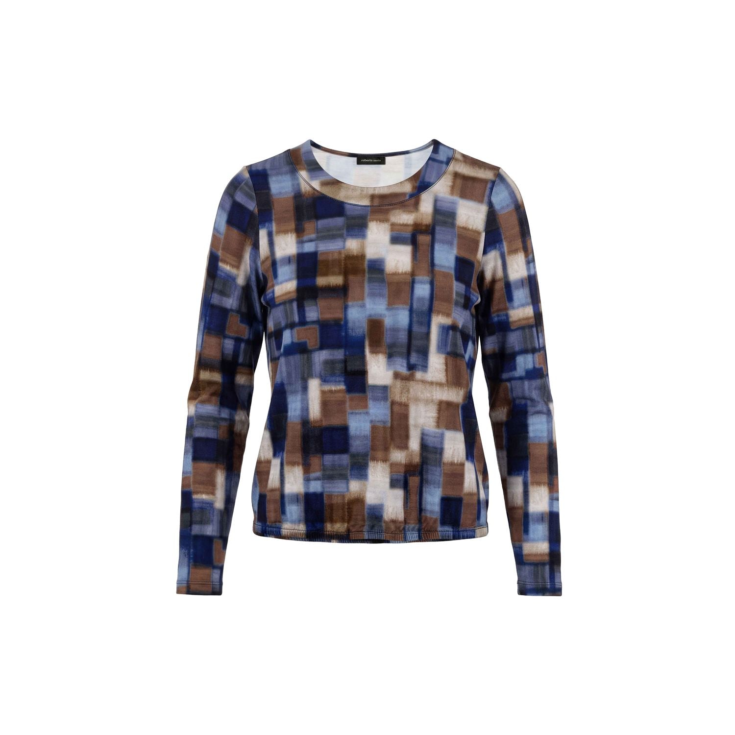 Blouson print ronde hals
