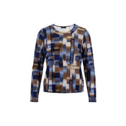 Blouson print ronde hals