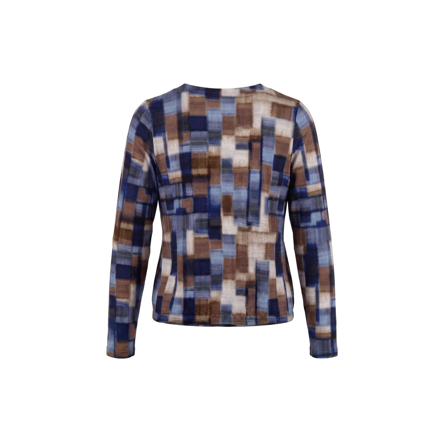 Blouson print ronde hals