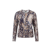 Blouson print ronde hals
