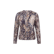 Blouson print ronde hals