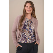 Blouson print ronde hals