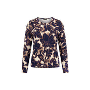 Blouson print ronde hals