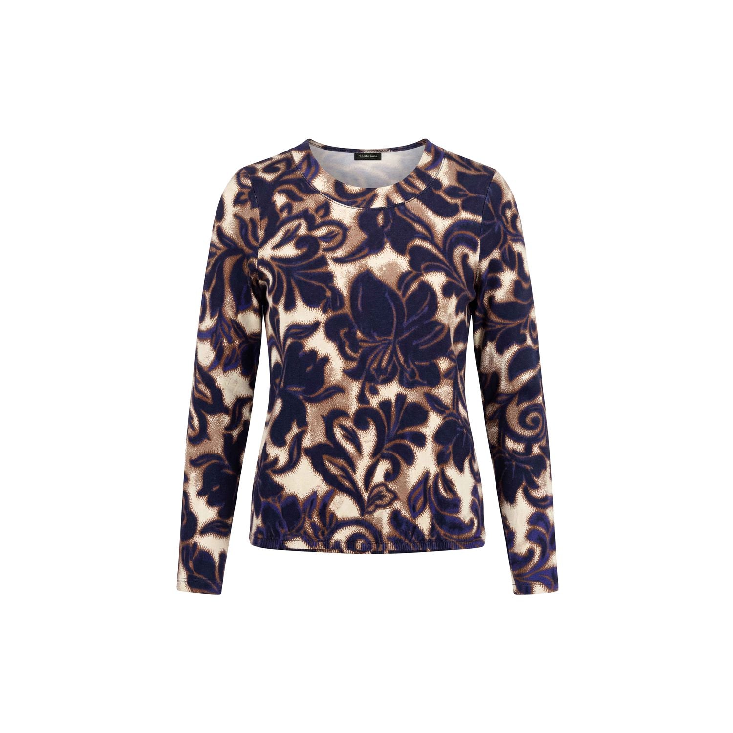 Blouson print ronde hals