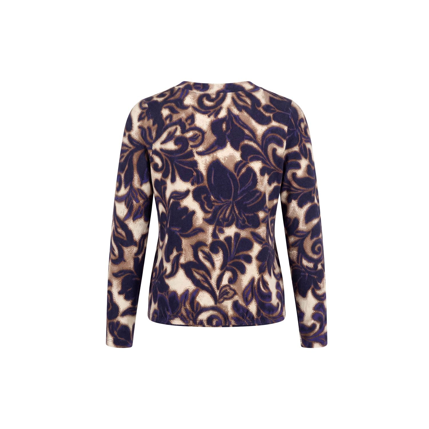 Blouson print ronde hals
