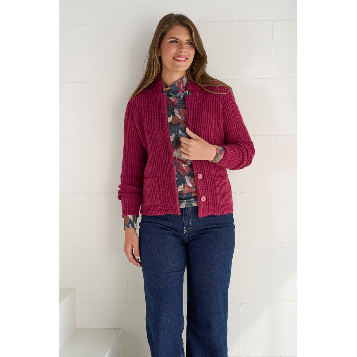 Vest ronde hals opstaand