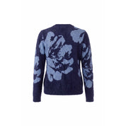 Vest ronde hals jacquard