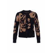 Vest ronde hals jacquard