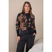 Vest ronde hals jacquard