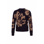 Vest ronde hals jacquard