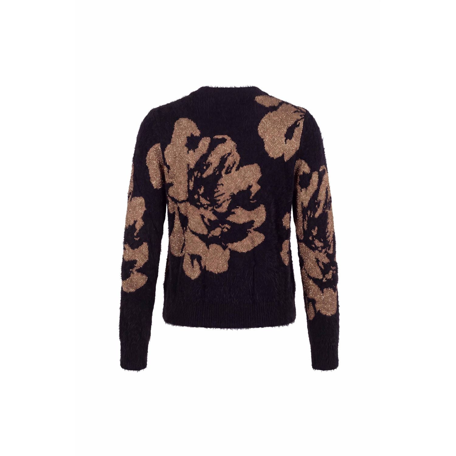 Vest ronde hals jacquard