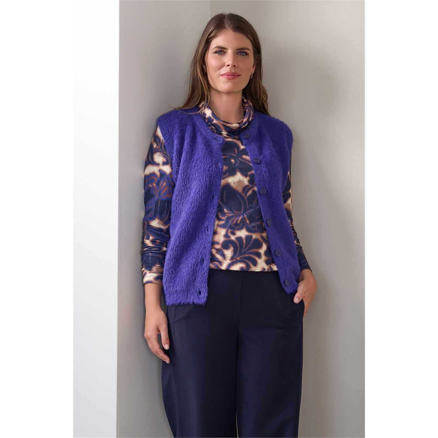 Vest ronde hals mouwloos