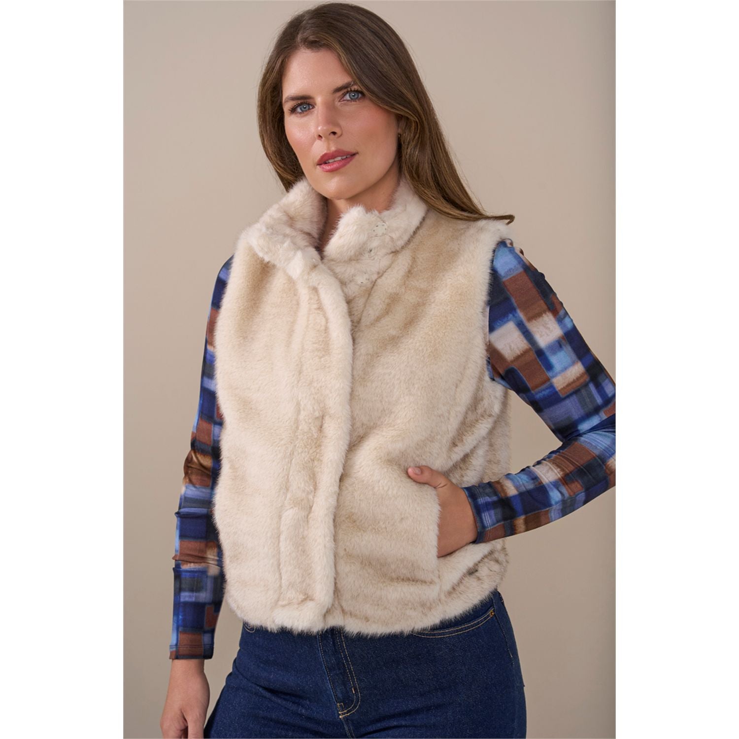Gilet fake fur