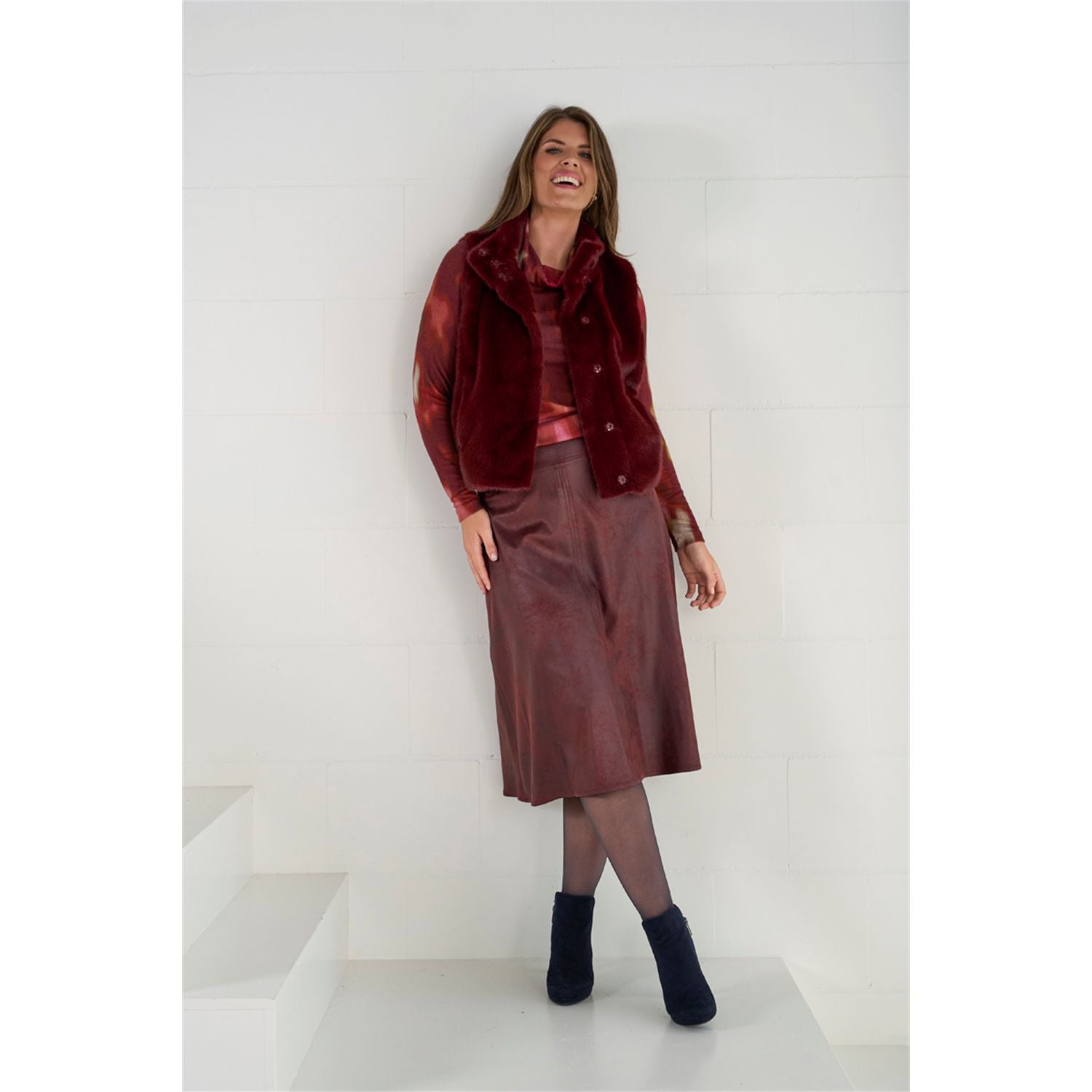 Rok fake leather