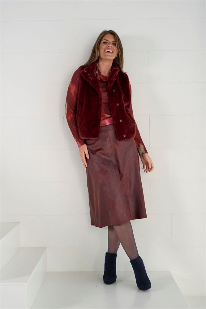 Rok fake leather
