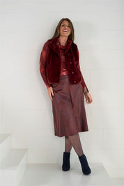 Rok fake leather