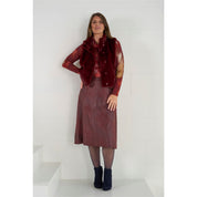 Rok fake leather