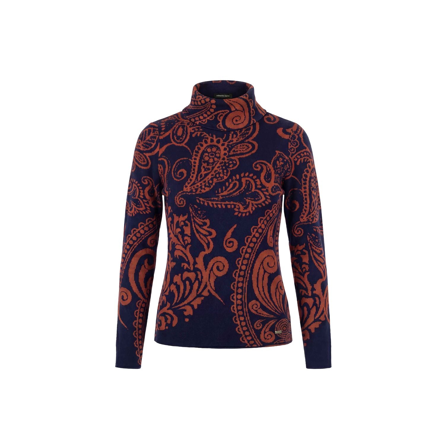 Pullover jacquard kol