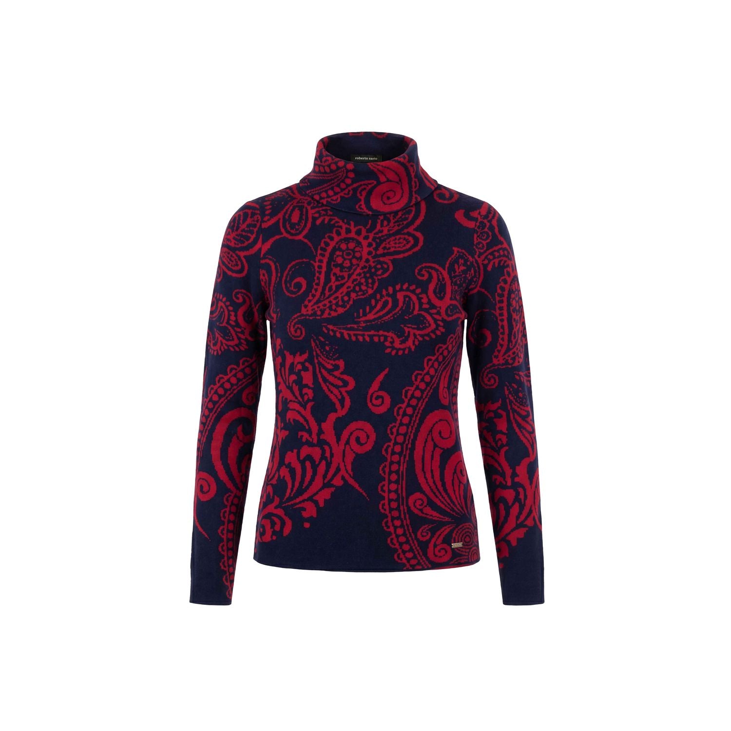 Pullover jacquard kol