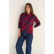 Pullover jacquard kol
