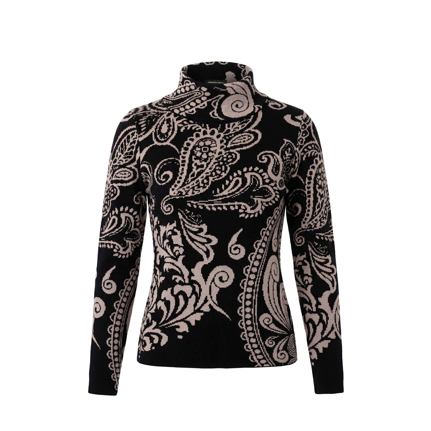 Pullover jacquard kol