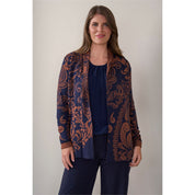 Vest jacquard shawlkraag