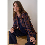 Vest jacquard shawlkraag